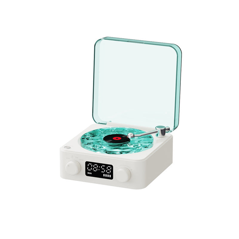 Mini Tocadiscos Relajante 🎶 – Luz + Sonido + Ambiente en Uno