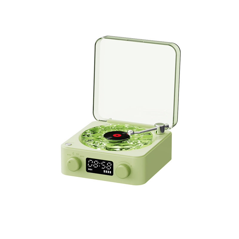 Mini Tocadiscos Relajante 🎶 – Luz + Sonido + Ambiente en Uno